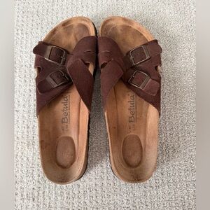 Betula by Birkenstock Women’s Chocolate Sandals with Buckle Straps Size 41